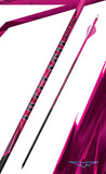 Black Eagle Outlaw Fletched Pink Crested Arrows  -  6 Pack